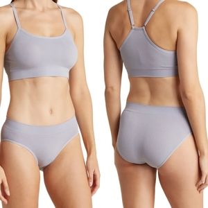 TAHARI Textured Bra & Brief Set Size XL